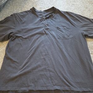 RedHead Men's Short-Sleeve Henley with Chest Pocket - Charcoal Gray